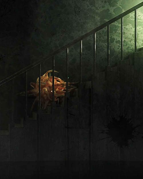 In the basement